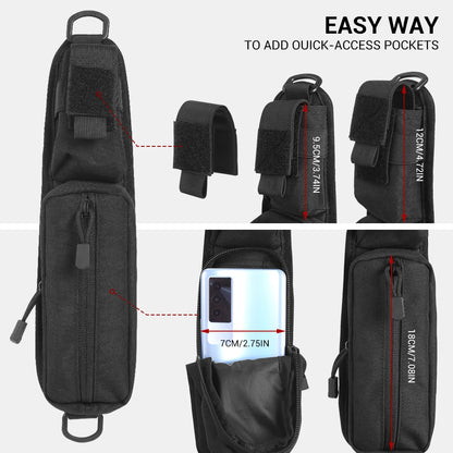 Tactical Shoulder Strap Bag Backpack Sundries Pouch Molle Accessory Pouch Shoulder Tape Additional Bag Multifunctional EDC Bag