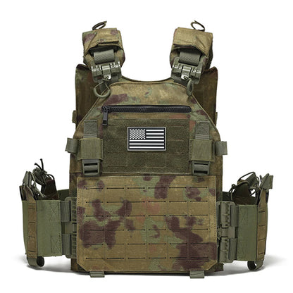 TT uick release hunting vest with chest zipper anti-theft bag MOLLE modular expansion breathable elastic vest