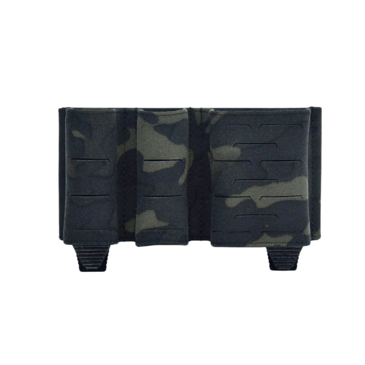 QX Tactical 2+1 Magazine Pouch 5.56 9mm Combo Mag Carrier Laser Cut MOLLE Pouch Elastic Kydex Style Holder Airsoft Gear
