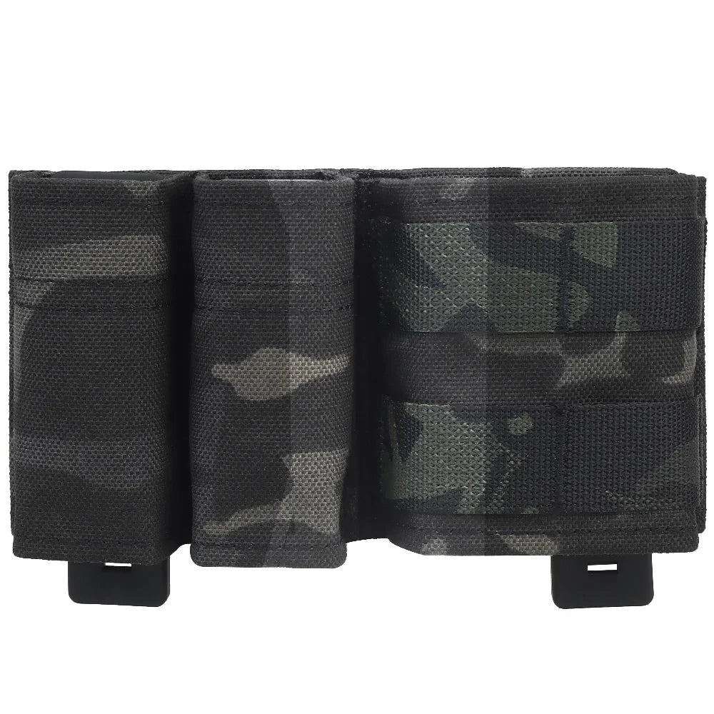 9mm/5.56 Magazine Pouch Tactical Pistol Mag Pouches Militar Double Mag Bag Hunting Airsoft Holder With FAST Nylon Support Clip