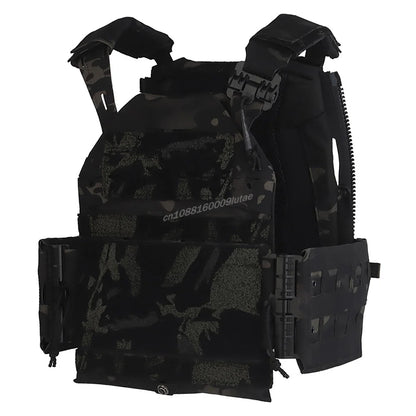 LV120 Tactical Plate Carrier Adjustable Vest Modular MOLLE Armor Carrier Quick Release Hunting Airsoft Training Gear SS Style