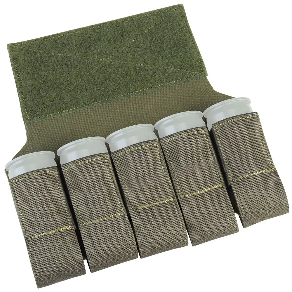 Airsoft M203 Grenade Sub Pouch 5 Round 40MM Banger Hanger Chest Rig Abdominal Tactical Vest Plate Carrier Accessories