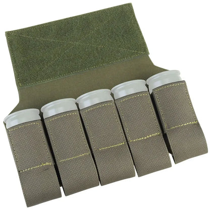 Airsoft M203 Grenade Sub Pouch 5 Round 40MM Banger Hanger Chest Rig Abdominal Tactical Vest Plate Carrier Accessories