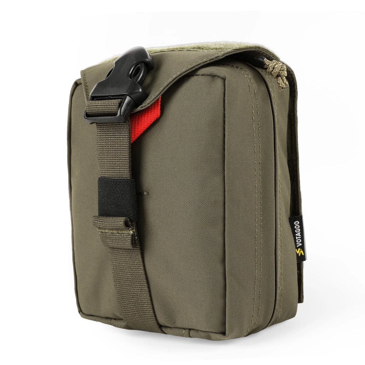 VOTAGOO Tactical Quick-Release Medical Pouch Vertical Utility Pouch EDC Molle Pouch First Aid Bag Outdoor
