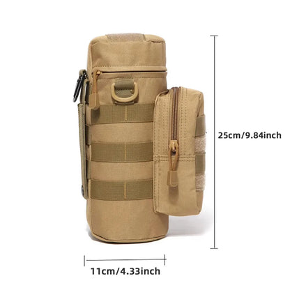 Tactical Water Bottle Bag Molle Pouch Holder Outdoor Travel Camping Hiking Cycling Fishing Hunting Water Bottle Kettle Carrier