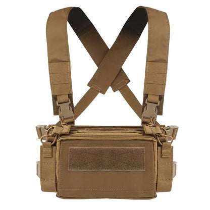 D3CRM Tactical Chest Rig Lightweight With 9mm/5.56 Mag Bag Quick Release Outdoor    Hunting Vest CS Match Wargame Chest Rig Gear