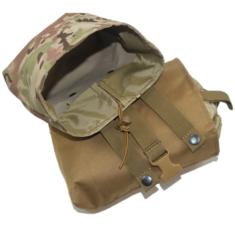 New Molle Folding Dump Drop Magazine Pouch Outdoor Camping Hunting Accessories EDC Foldable Recovery Mag Holster Waist Bag