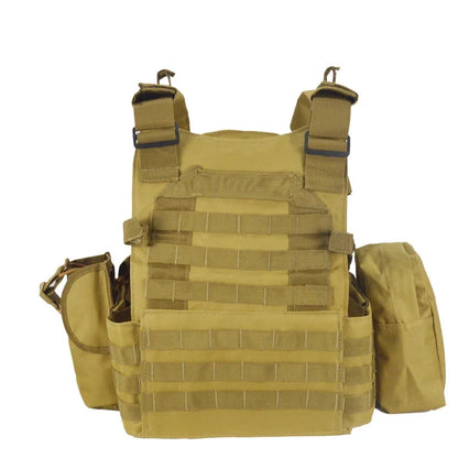 6094 Nylon Military Tactical Vest Body Armor Combat Army Gear with Pouch for Hunting