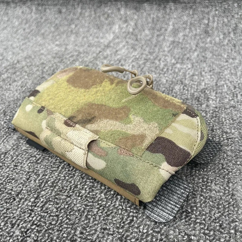 Tactical Admin Bag Vest Chest Hanging Expansion Molle Panel Map Pouch Multicam Attachment Sundry Bag