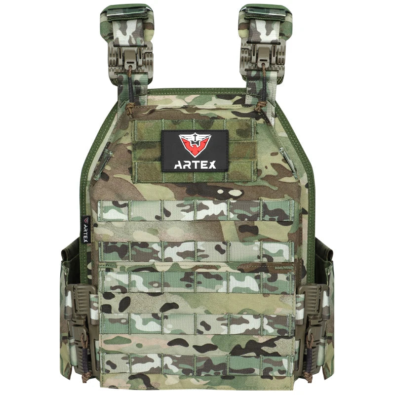ARTEX Quick Realse 1000D Nylon Modular Cutting Tactical Hunting Vest Personal Protective for Hunting Black Chaleco Tactico