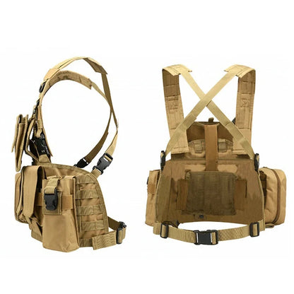 Army Green Tactical Vest Waterproof Outdoor Body Armor Molle Hunting Vest Airsoft Paintball CS Game Jungle Security Equipment