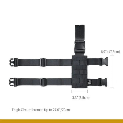 OneTigris Tactical Molle Gun Holster Right Handed Thigh Pistol Bag Pouch Legs Harness For All Handguns Hunting Accessory