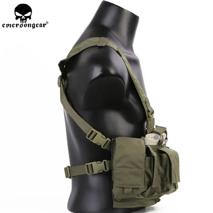 Emersongear MF Style Tactical Chest Rig UW Gen IV Hunting Vest Harness Split Front Carrier Waist Mag Bag