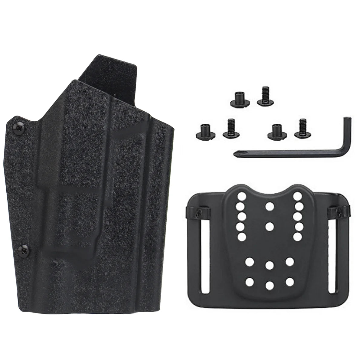 Kydex Tactical Gun Holster for Glock 17/19/19X/45 Compatible X300 Flashlight Hunting Shooting Airsoft Holster Quick Release Gear