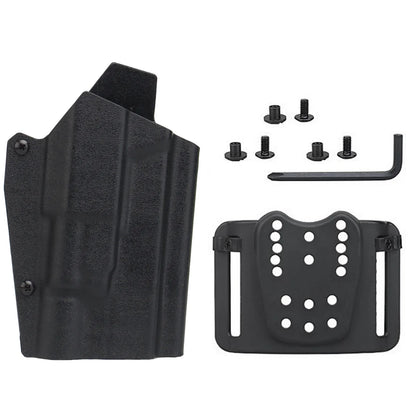 Kydex Tactical Gun Holster for Glock 17/19/19X/45 Compatible X300 Flashlight Hunting Shooting Airsoft Holster Quick Release Gear