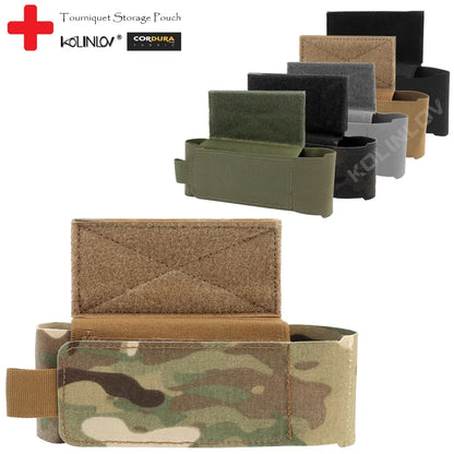 IFAK Tactical Tourniquet Pouch Holder Trauma Shears EMT Storage Bag EDC Flashlight CAT Medical Scissor Molle Belt Pouch