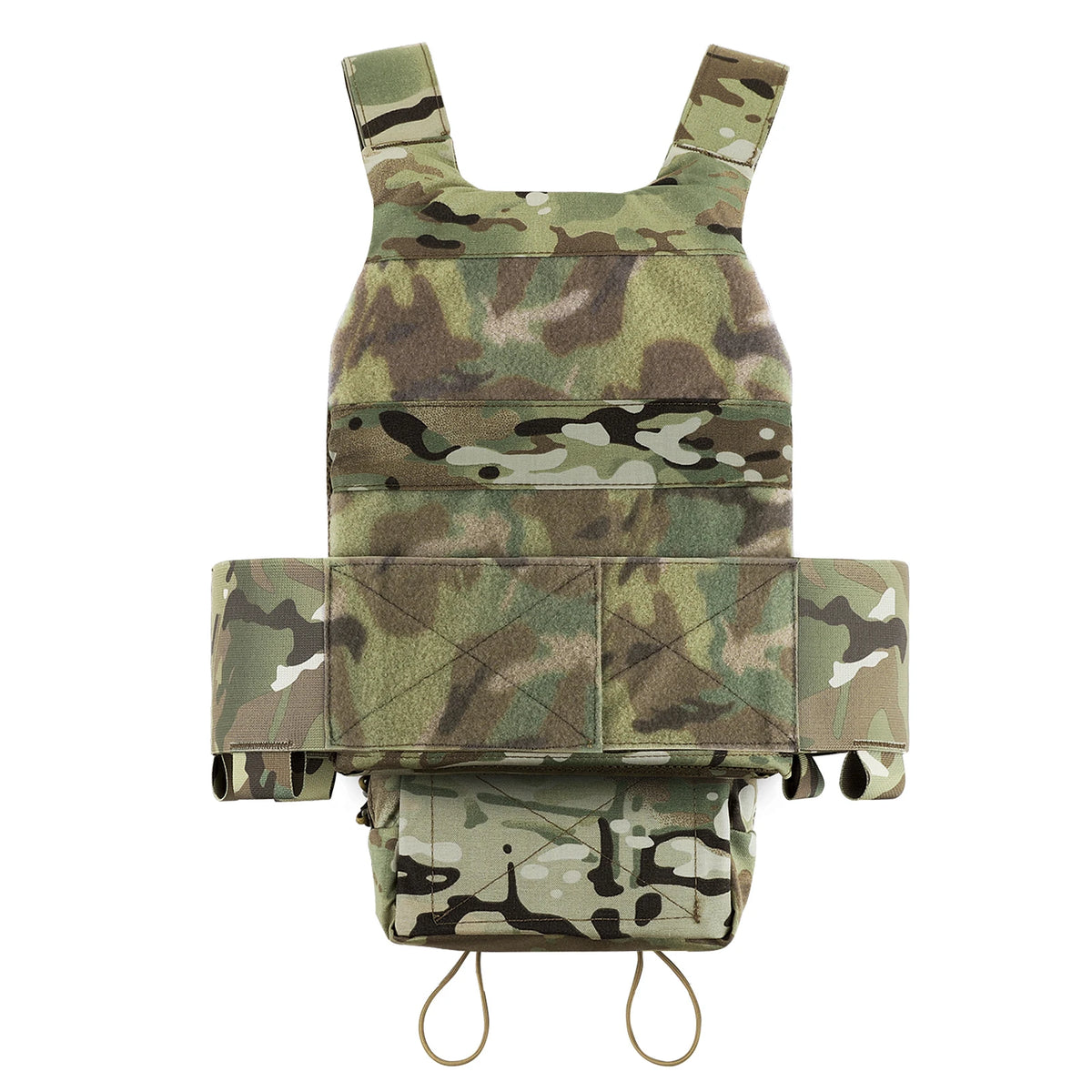 KRYDEX Tactical Vest Low Vis Slick Armor Plate Carrier w/ 5.56 7.62 Mag Pouch Drop Pouch MK3 Micro Fight Chassis Hunting Vest