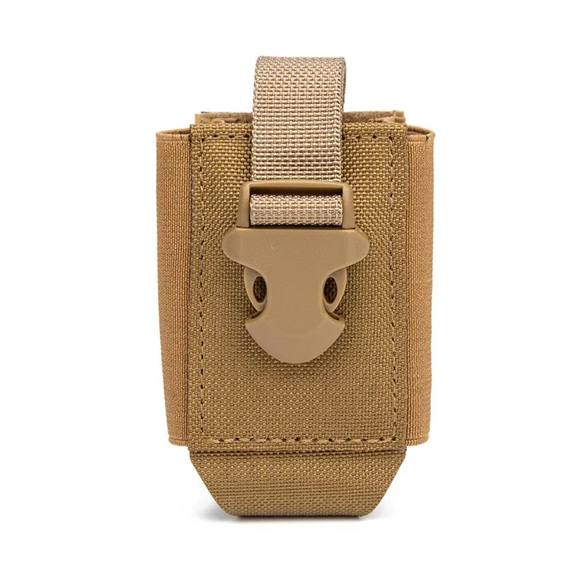 Tactical 40MM Grenade Molle Pouch Radio Holster Outdoor Sports Hiking Hunting Phone Case Walkie Talkie Holder EDC Tool Waist Bag