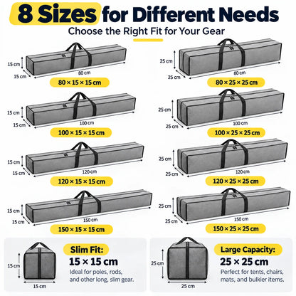 Cationic Oxford Fabric Outdoor Gear Storage Bag Large Rectangular Camping Equipment Carry Bag Dual Zipper Water-Resistant