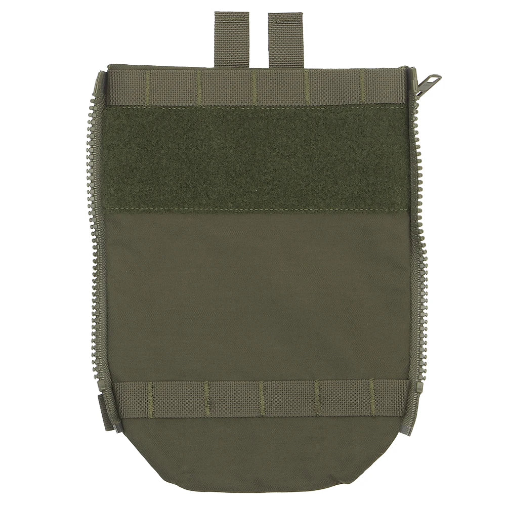 V5 FCPC Tactical Vest Backplate Supplement Sub-package Water Bag Double Zipper Militar Map Bag Hunting Airsoft Vest Accessories