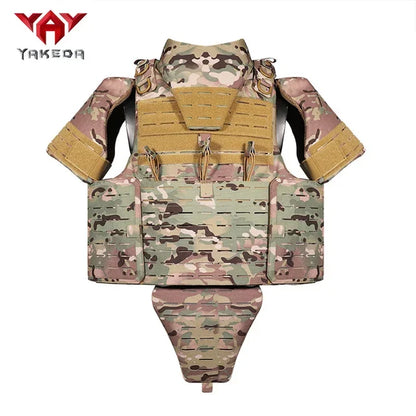 YAKEDA Detachable Multifunctional Training Suit Outdoor Vest with Modular Combination Laser Cutting MOLLE System  Tactical Use