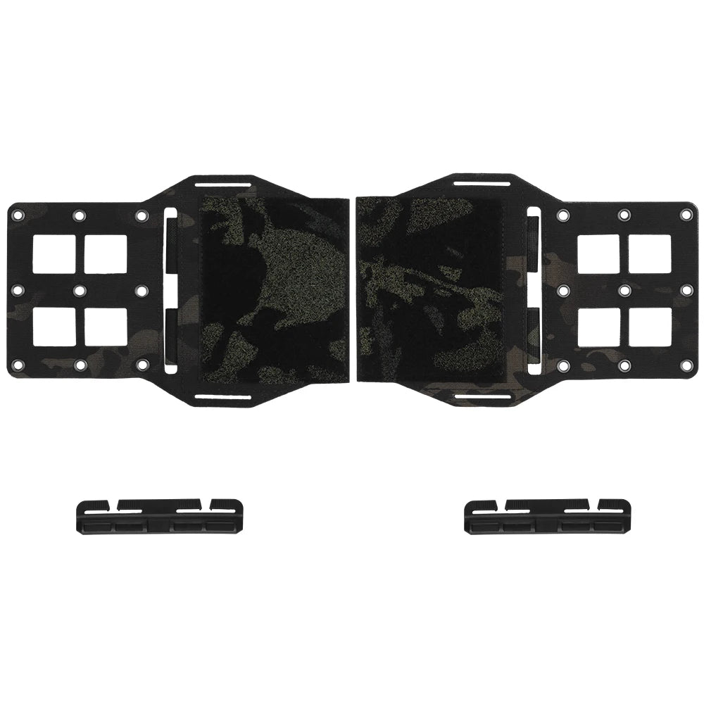 2Pcs LV119 Tactical Vest Plate Carrier MOLLE Expander Wing Radio/556 Mag Pouch Chassis Holder Quick Release Girdle Slide Buckle