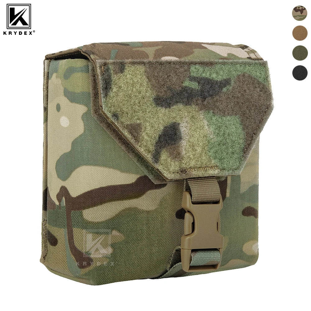 KRYDEX Tactical Night Vision Pouch MOLLE NVG Bag with Padded Goggle Carrying Case For NVG14 NVG15