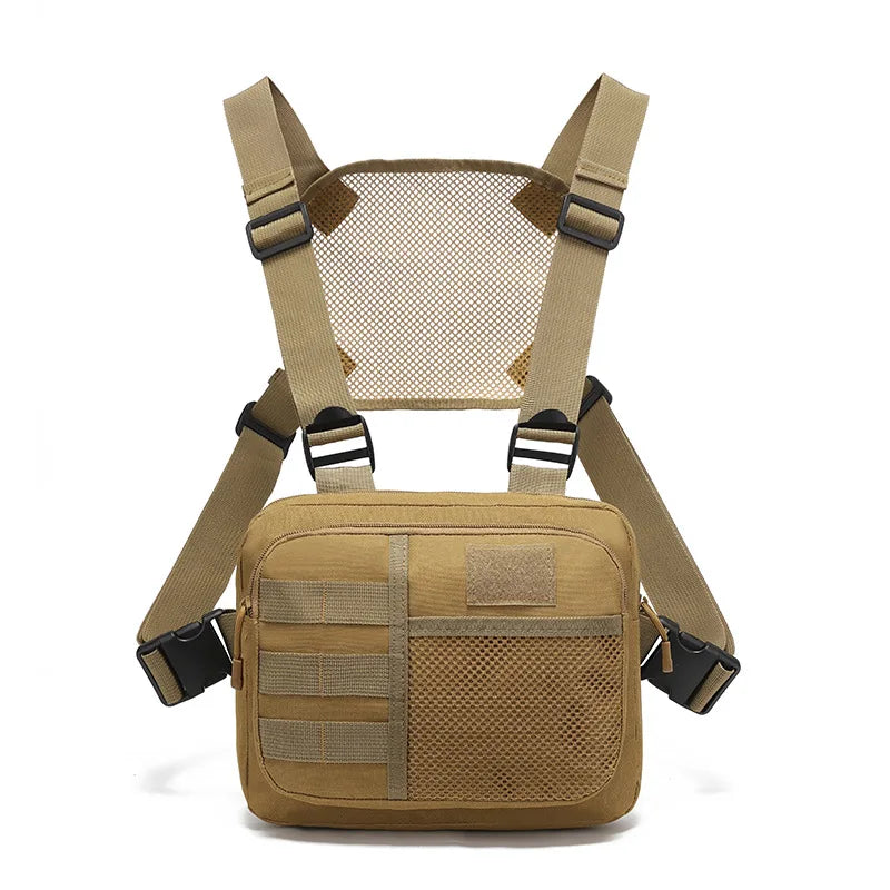 Multi-function Tactical Vest Unisex Chest Rig Bag Fashion Men's Hip-hop Streetwear Chest Bags Waterproof Oxford Sport Backpack