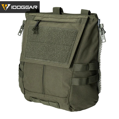 IDOGEAR Tactical Panel Zip on Pouch Backpack Plate Carrier Bag for CPC AVS JPC2.0 Vest 3531