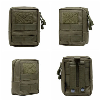 Tactical 600D Outdoor Waist Bag Molle Pouch Tool Zipper Waist Pack Hungitng Accessory Belt Pouch