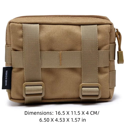 Tactical MOLLE EDC Waist Bag Medical First Aid Pouch for Outdoor Sports Hunting Accessories