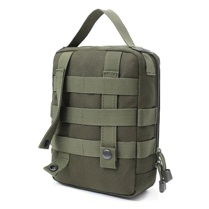 Outdoor EDC Bag Tactical Nylon Handbag Outdoor First Aid Survival Bag MOLLE Accessory Bag Medical Storage Waist Bag Tool Bag