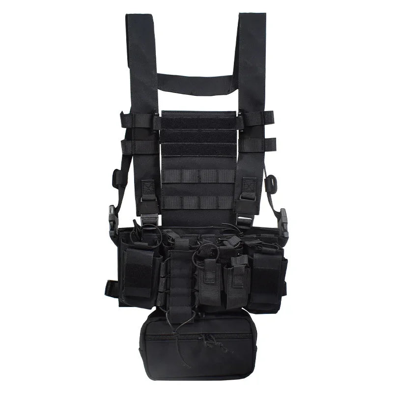 Multicam Black Tactical Camouflage Hunting Combat Crossfit  D3CR Chest Rig Vest For Outdoor Military Paintball Airsoft War Game
