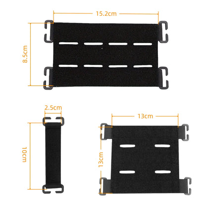 Nylon Molles Tactical Patches Board Patches Panel Display Holder for Backpack Hunting Mini Patches Board Strip
