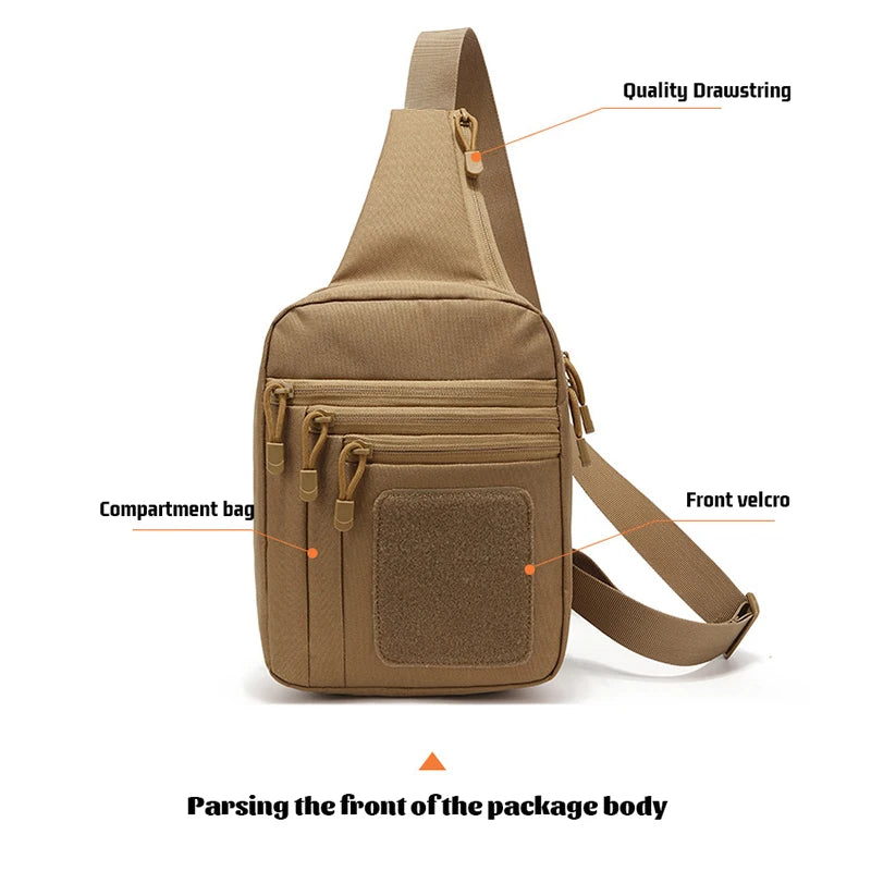 Outdoor Shoulder Chest Bag Concealed Carry Sling Crossbody Convertible Backpack for Hunting Camping