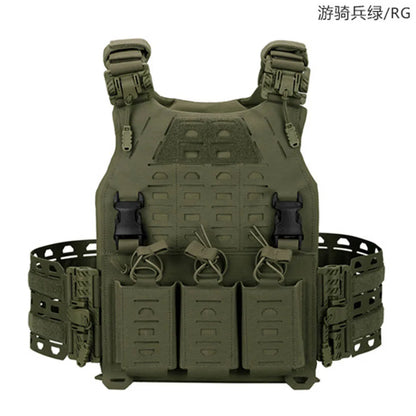 Men's Quick-Release Tactical Vest Lightweight Modular 3D Breathable Outdoor Training Vest for Shooting Hunting Hiking Camping