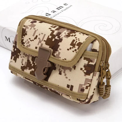 6.5-Inch Nylon Tactical Molle Bag Waistband Waist Bag Pocket Outdoor Phone Bag Waterproof Molle Edc Pouch