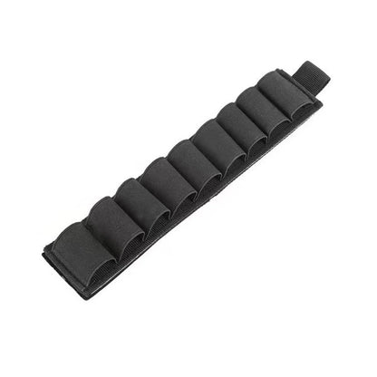 Tactical 9 Rounds 12GA Shotgun Shell Holder Hook&Loop Rifle Ammo Organizer Pouch for Hunting Shooting Airsoft EDC Tools Storage