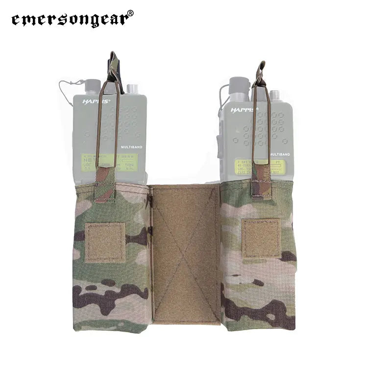 Emersongear For MBITR Radio Pouch Set For 148/152 Intercom Bag Pack Panel Outdoor Hunting Hiking Combat Sports EM8333