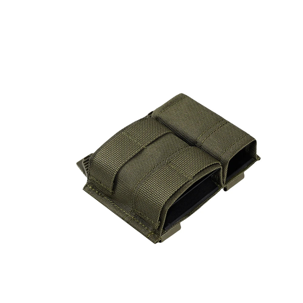 OPHIDIANTAC Tactical 5.56+9mm Hybrid Mag Pouch MOLLE Quick-Insert Magazine Bag with Pull-Tabs for AR15 M4 Airsoft Gear