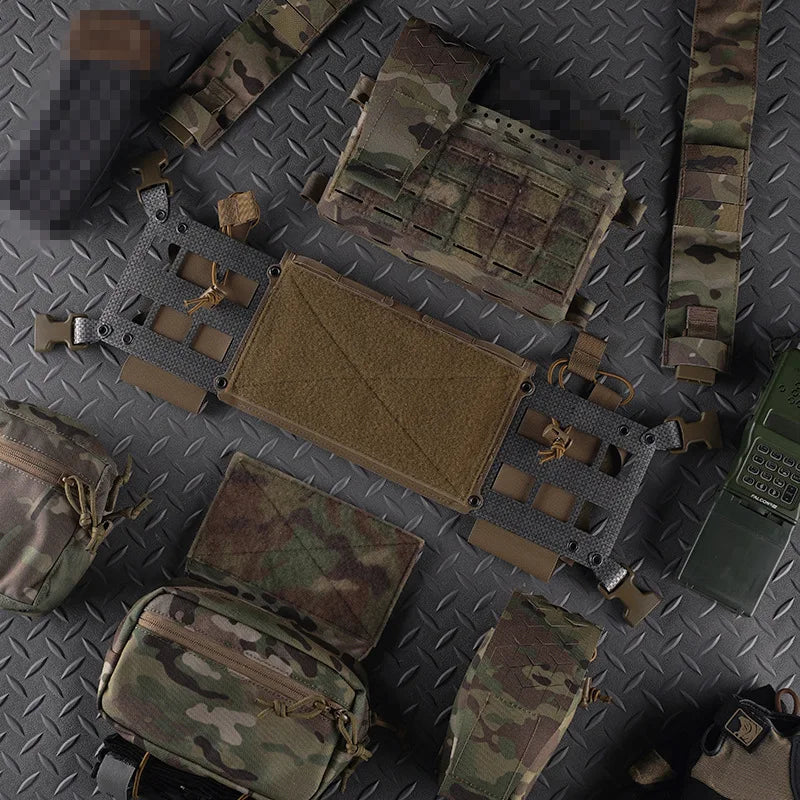 Multifuctional MK4 Chest Rig Expansion Chassis Vest Built-in MOLLE Radio MAG Pouch Expander Wing Hunting Airsoft Hanging Bag