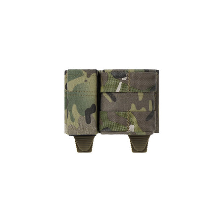 OPHIDIANTAC Tactical 5.56+9mm Hybrid Mag Pouch MOLLE Quick-Insert Magazine Bag with Pull-Tabs for AR15 M4 Airsoft Gear