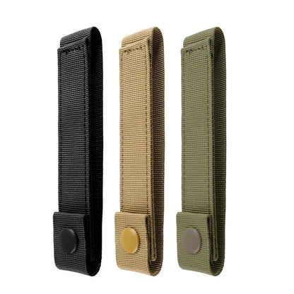 1/2/3pcs Outdoor Molle Strap 6 inch Tactical Molle Strap Molle Webbing Straps Attachment Snap Strap Nylon Thumb Snap Straps