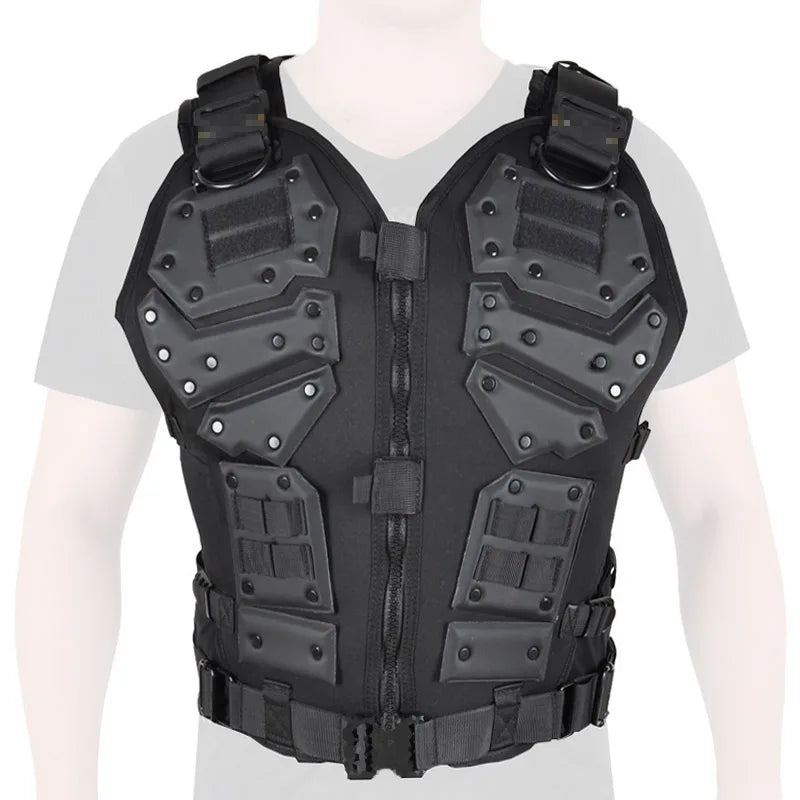 Tactical TF3 Vest Airsoft Body Armor MOLLE Hunting Vest Plate Carrier Multi-purpose Outdoor Motorcycle Cycling Protective Armors