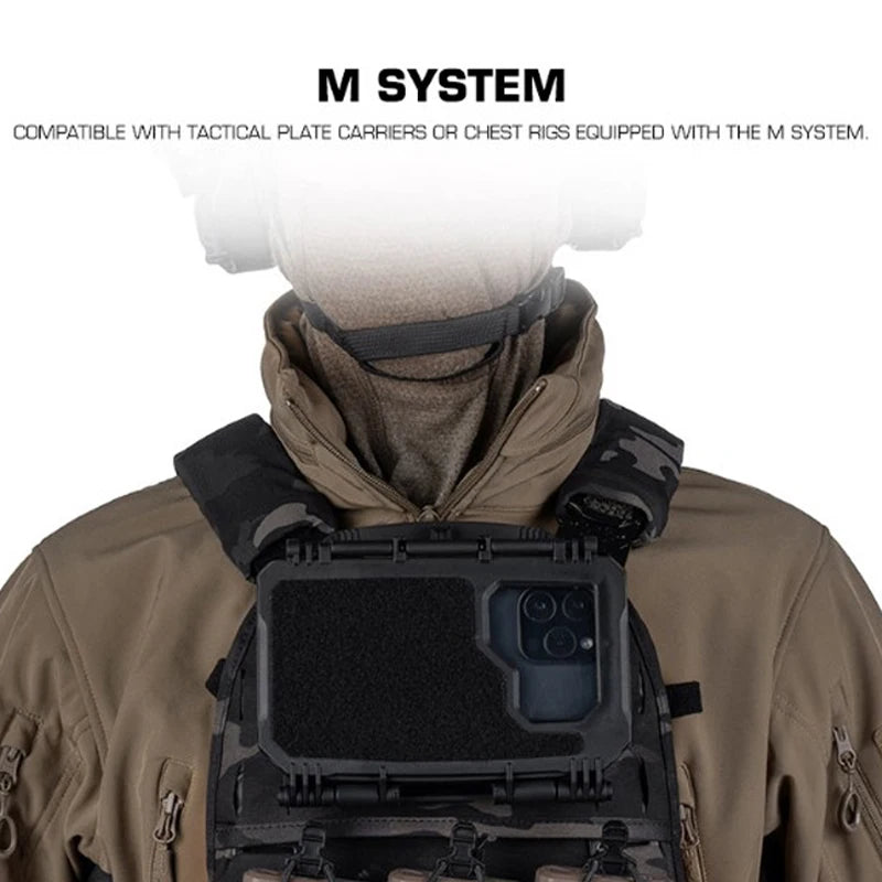 Tactical MOLLE Phone Case Mobile Phone Universal Phone Holder Map Navigation Airsoft Paintball Vest Equipment Hunting Accessory