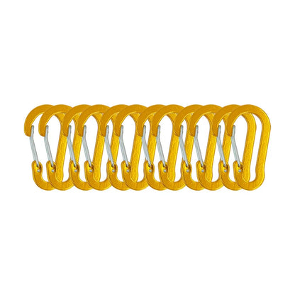 12PCS Carabiner Clip Set Tourist Small Hooks Outdoor Fishing Camping Cycling Hiking Multi Tool Keychain Buckle Karabiners