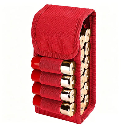 16 Rounds 12GA Shotgun Shell Holder Tactical Molle Waist Bandolier Shotshell Ammo Pouch for 12/16/20 Gauge