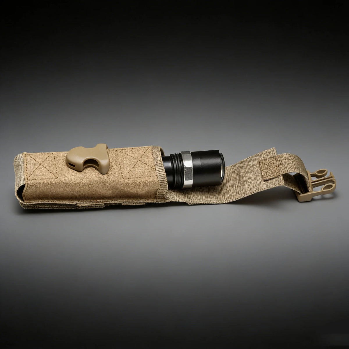 Molle Flashlight Pouch EDC Torch Holder Waist Bag Outdoor Camping Hiking Hunting Tool Organizer Multi-Purpose Scissor Case