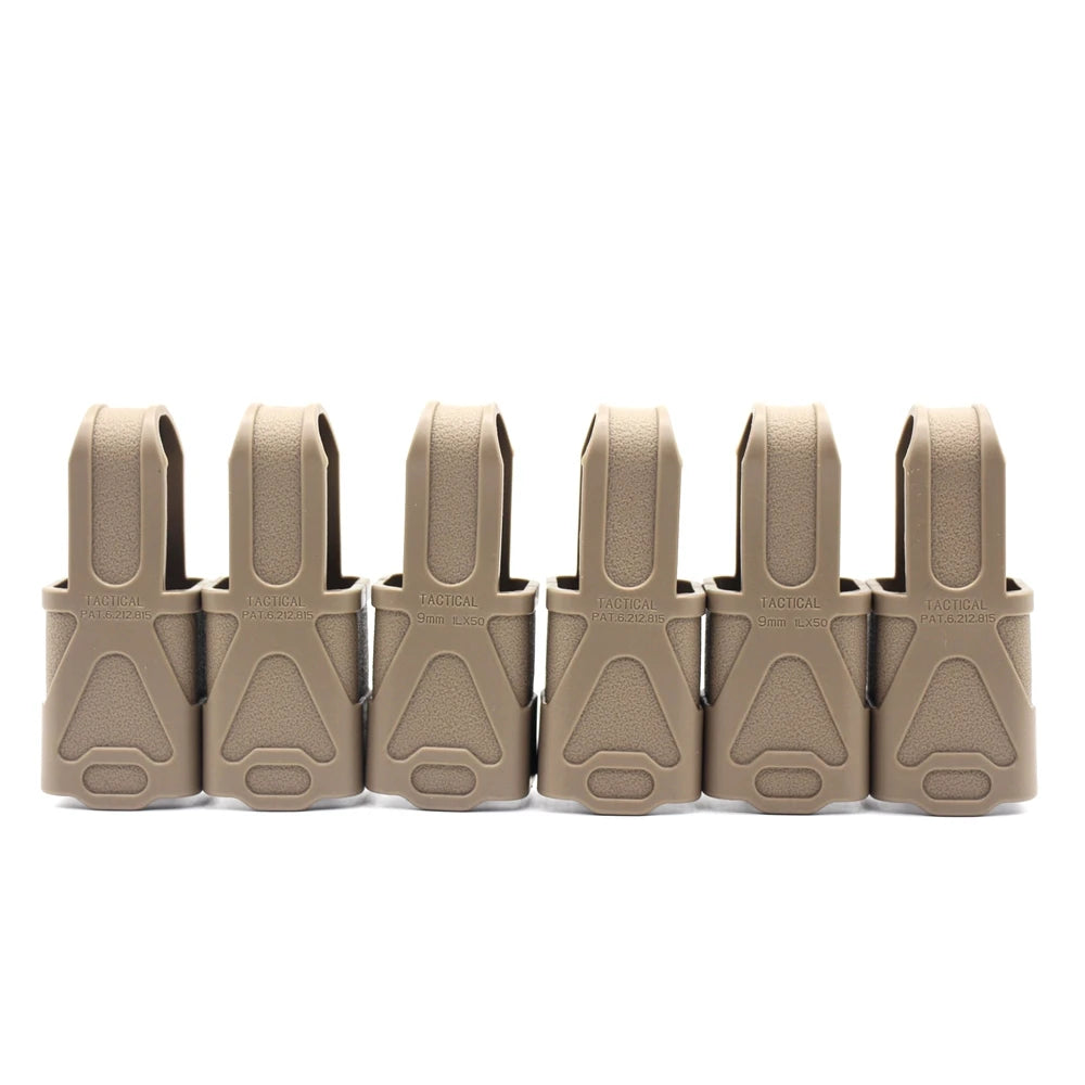 6/10PCS Tactical 9mm Magazine Pouch Rubber Holster Universal Pistol Mag Sleeve Cover for G17 19 Beretta M9 SIG P226