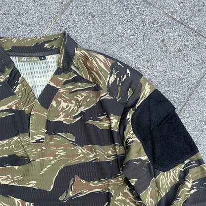 Long Shirt Velocity Style Rugby Shirt Quick Dry Breathable Tactical Long Sleeve T-shirt Hunting